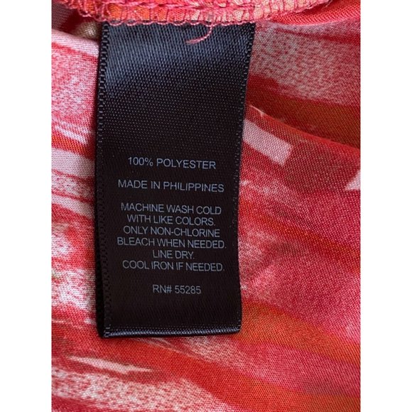 Express Hi Low Hem Midi‎ Dress Watercolor Artsy Boho Short Sleeve SZ XS - Picture 4 of 9